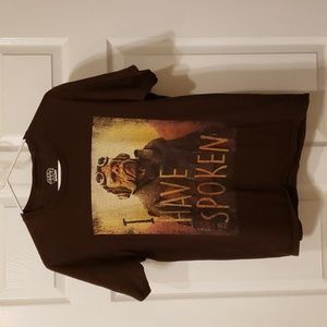 Star Wars -The Mandalorian Kuiil - "I Have Spoken" Brown T-Shirt Medium